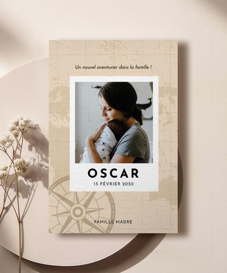 Faire part naissance passeports 