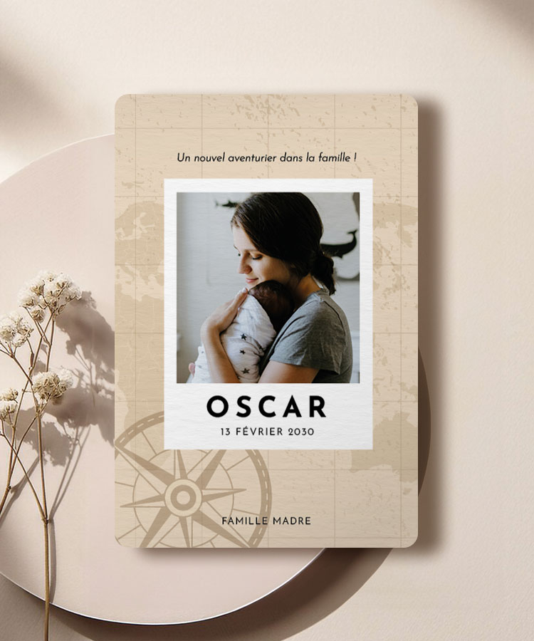 Faire part naissance passeports 