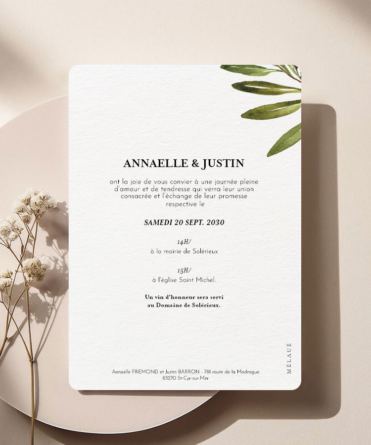 Faire part mariage badge Olivier