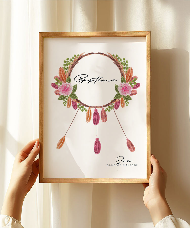 Arbre à empreinte baptême