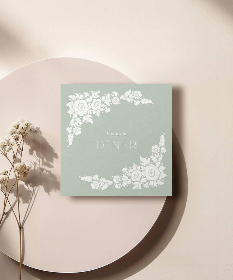 Carton invitation ornement